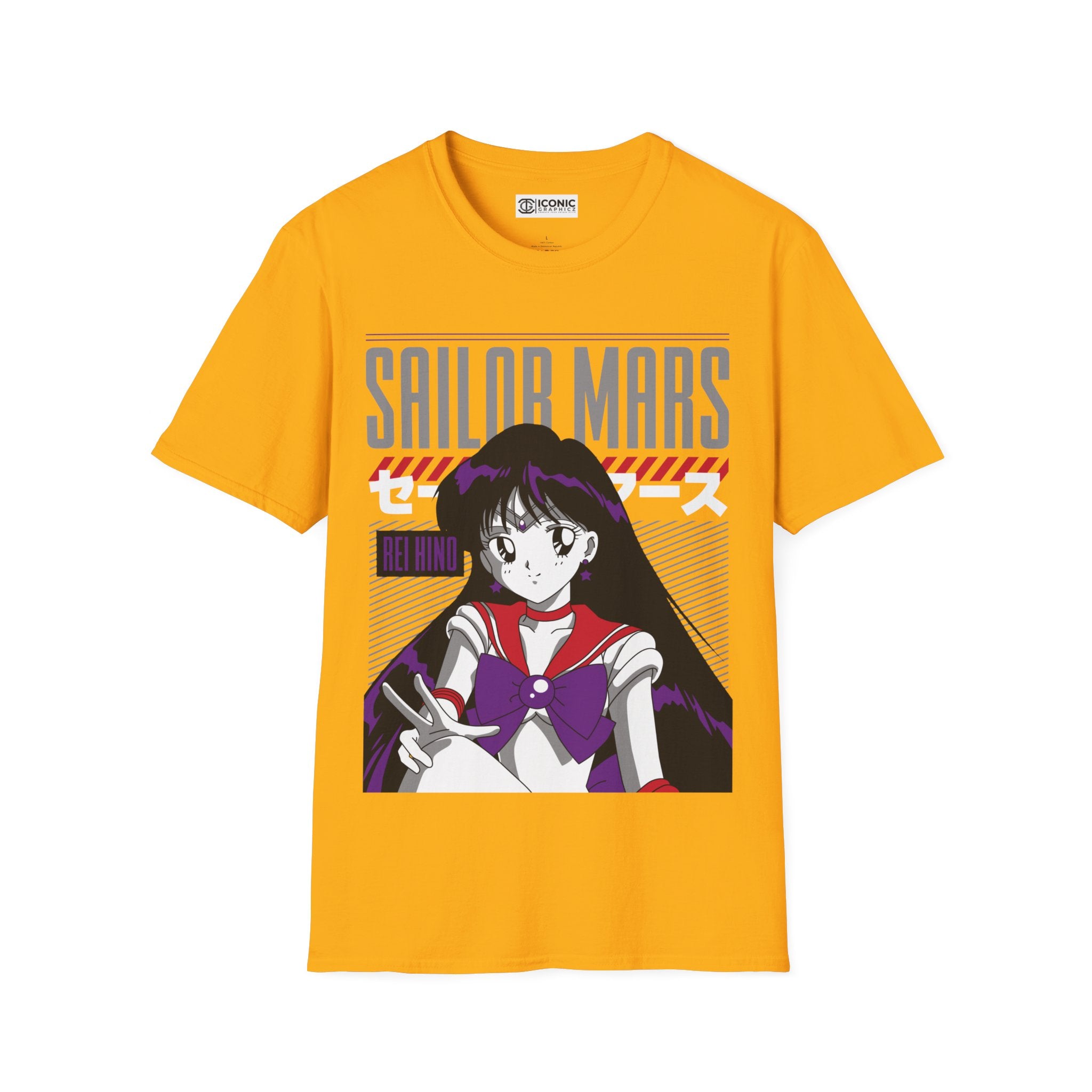 Sailor Mars Unisex Softstyle T-Shirt - IGZ Clothing 