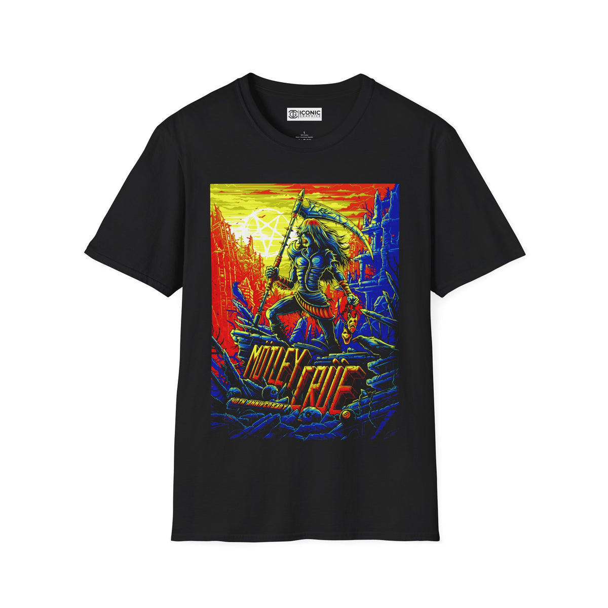 Motley Crue Unisex Softstyle T-Shirt - IGZ Clothing 