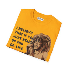 Tina Turner Unisex Softstyle T-Shirt - IGZ Clothing 