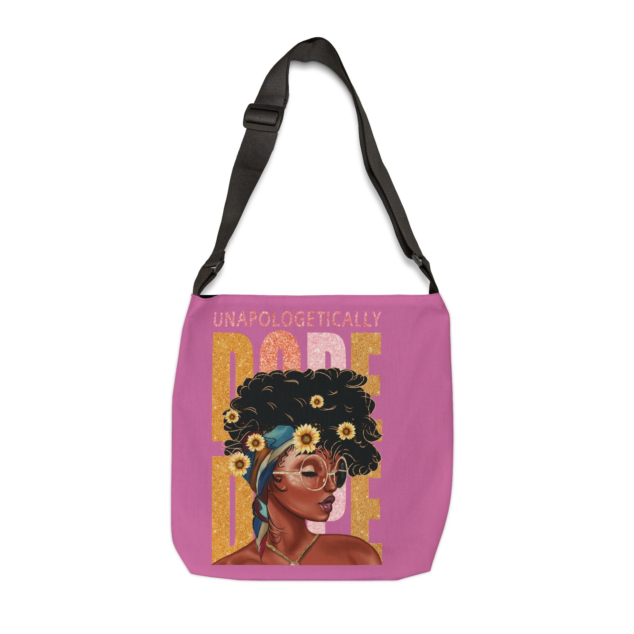 Black Beauty Adjustable Tote Bag (AOP)