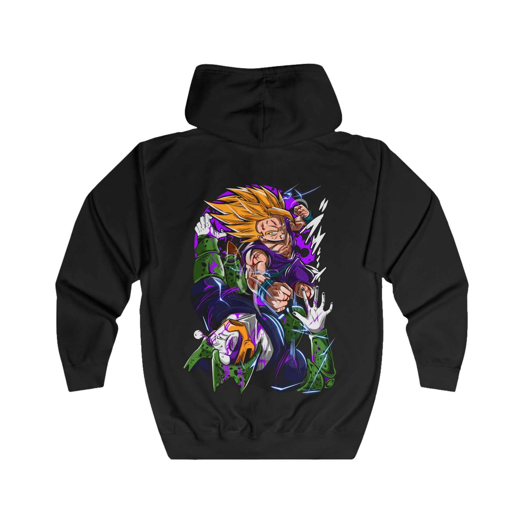 Cell x Gohan Dragonball Z Unisex Full Zip Hoodie