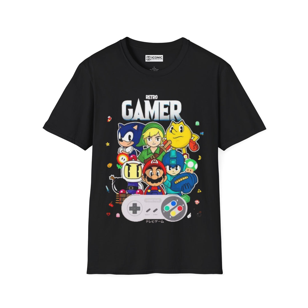 Retro Gaming Unisex Softstyle T-Shirt - Premium T-Shirt from - Just $26! Shop now at IGZ Clothing 
