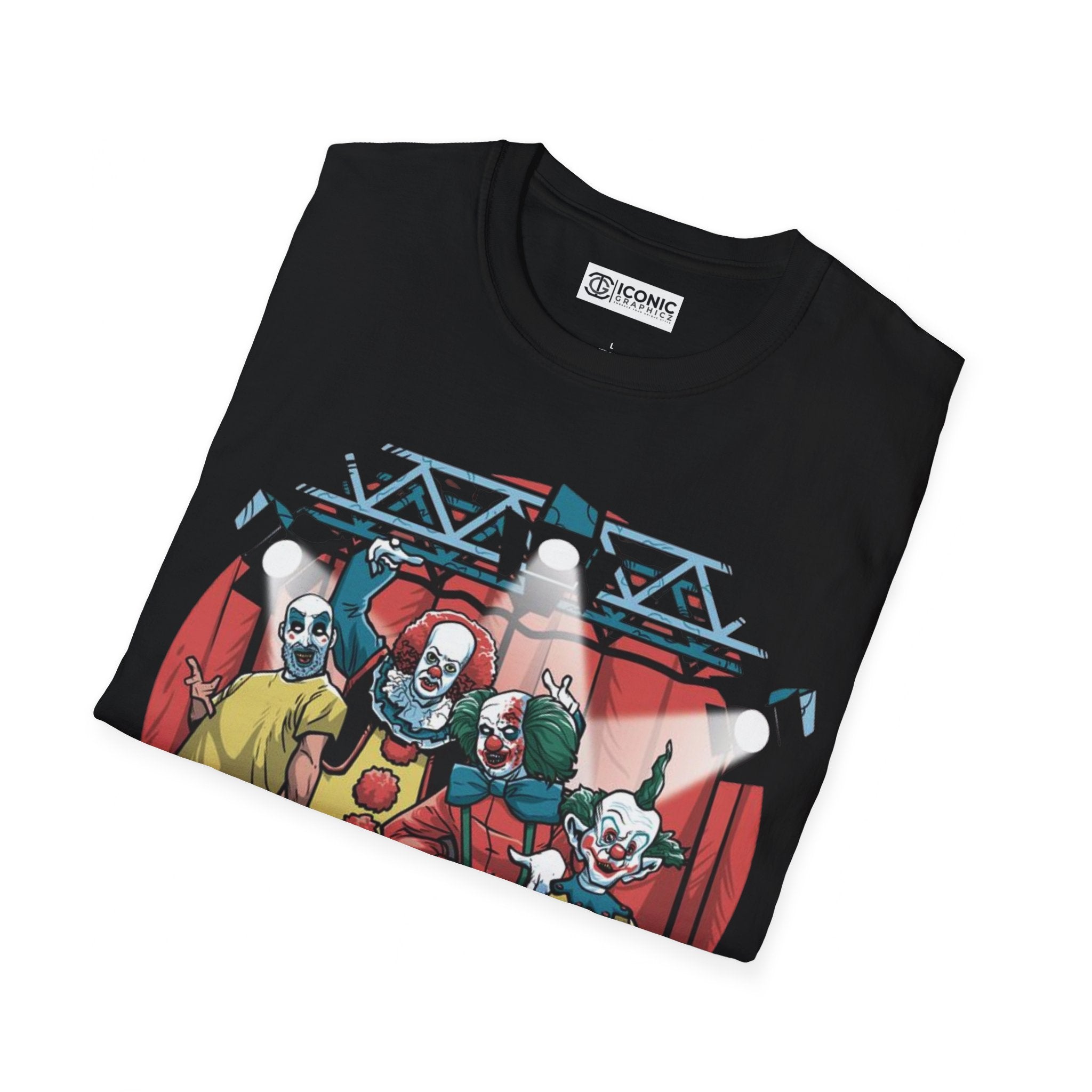 Maniac Clowns Unisex Softstyle T-Shirt - IGZ Clothing 