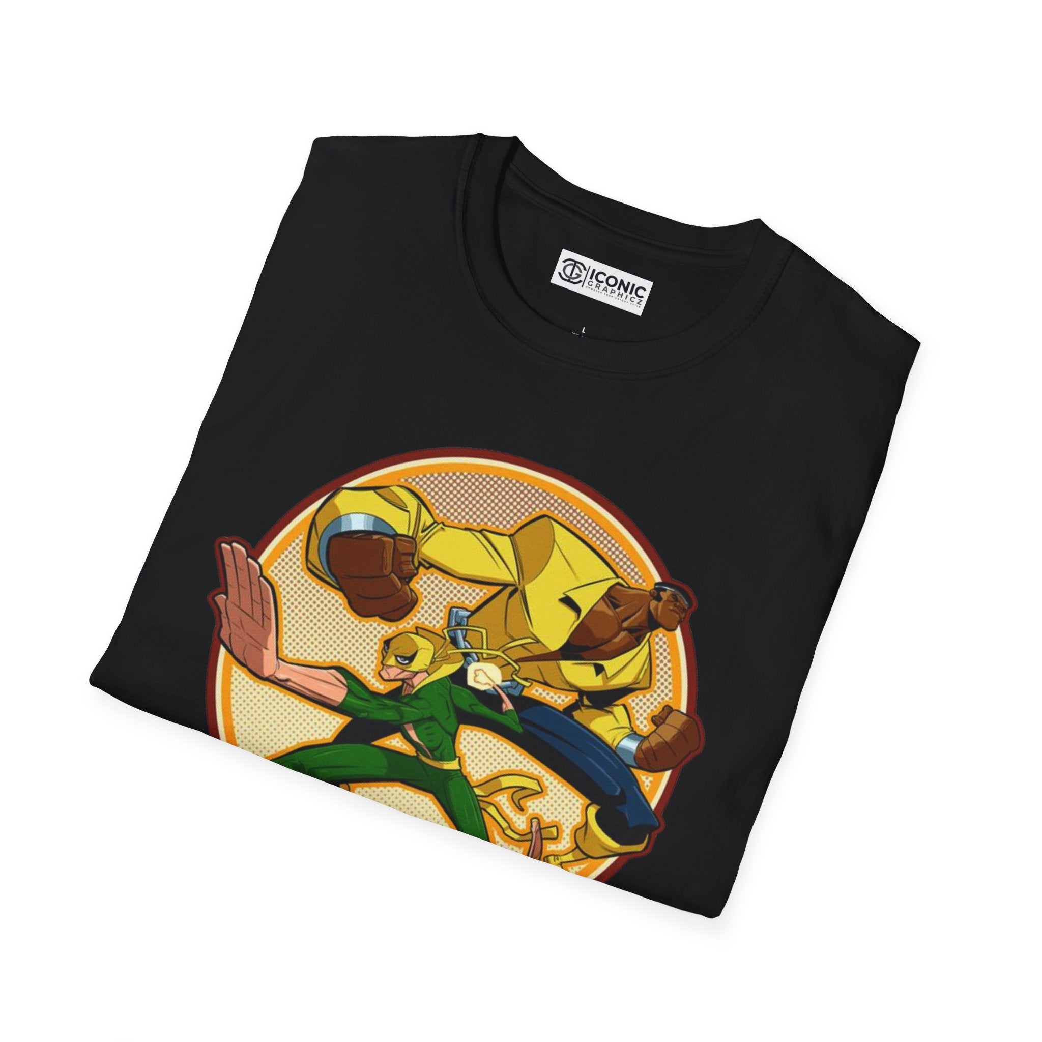 Power Man and Iron Fist Unisex Softstyle T-Shirt - IGZ Clothing 