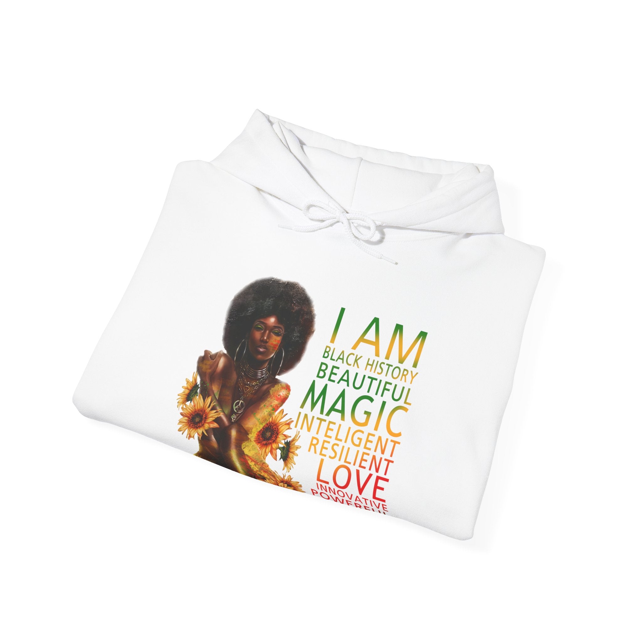 Black girl magic Unisex Heavy Blend™ Hooded Sweatshirt