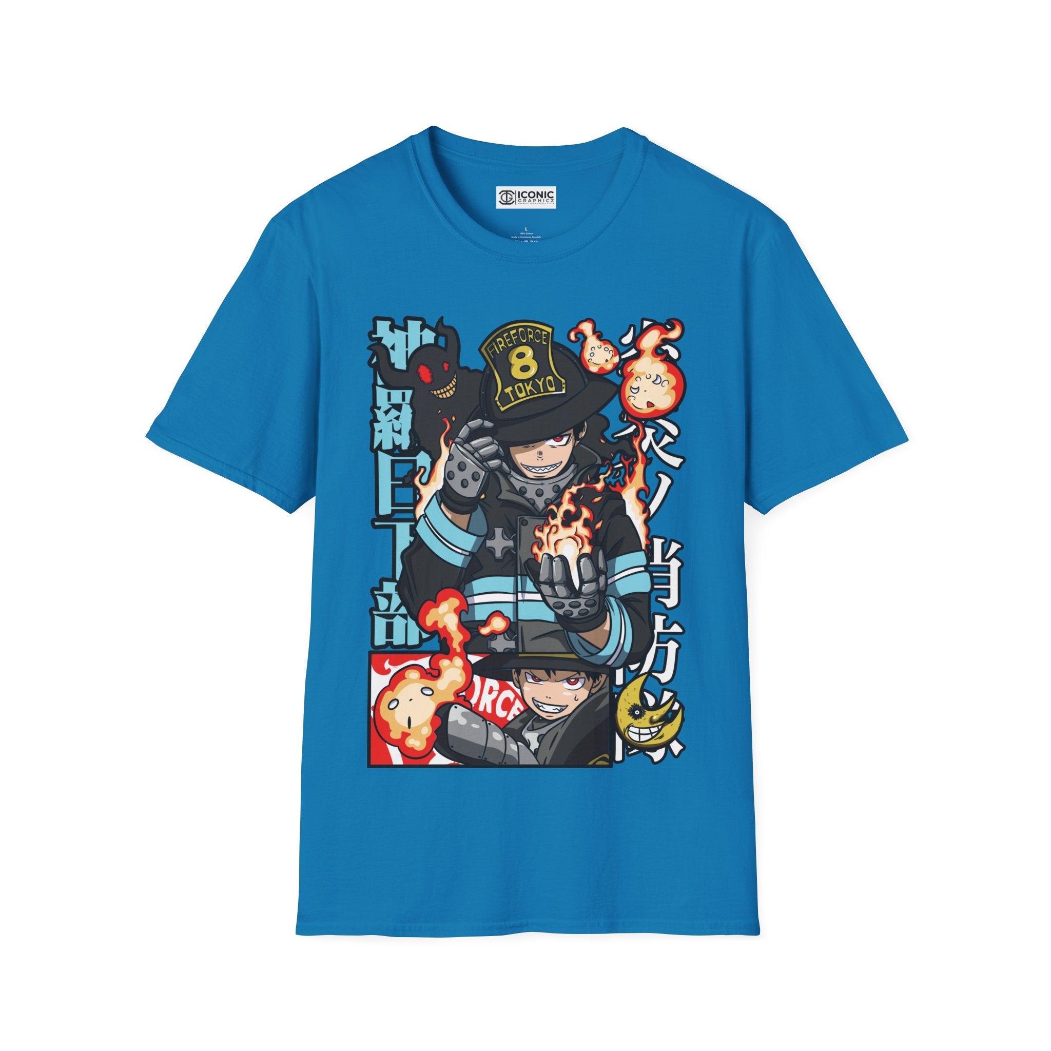 Shinra Fire Forcet T-Shirt Printify