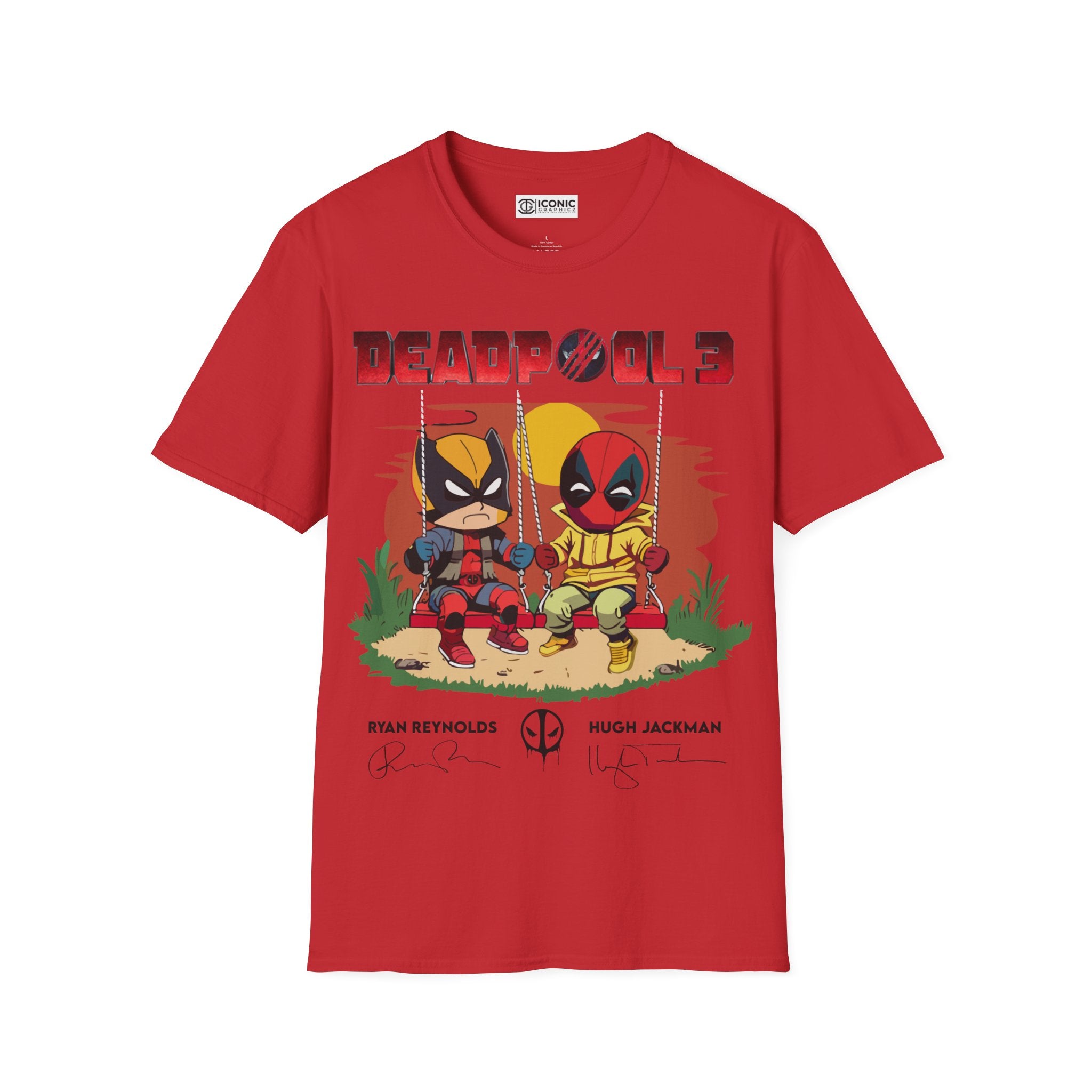 Deadpool and Wolverine Unisex Softstyle T-Shirt - IGZ Clothing 