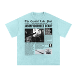Jason Voorhees Acid Wash Oversize T-Shirt