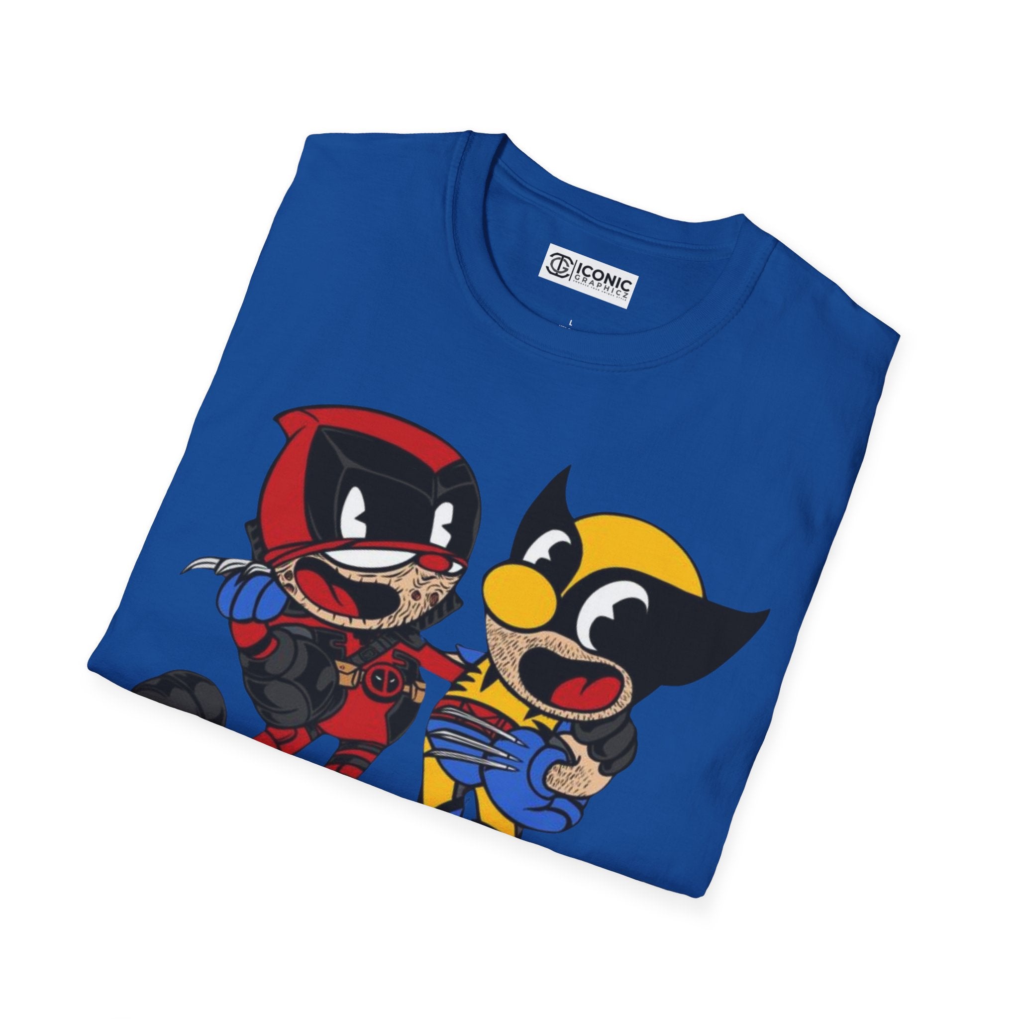 Deadpool and Wolverine Unisex Softstyle T-Shirt