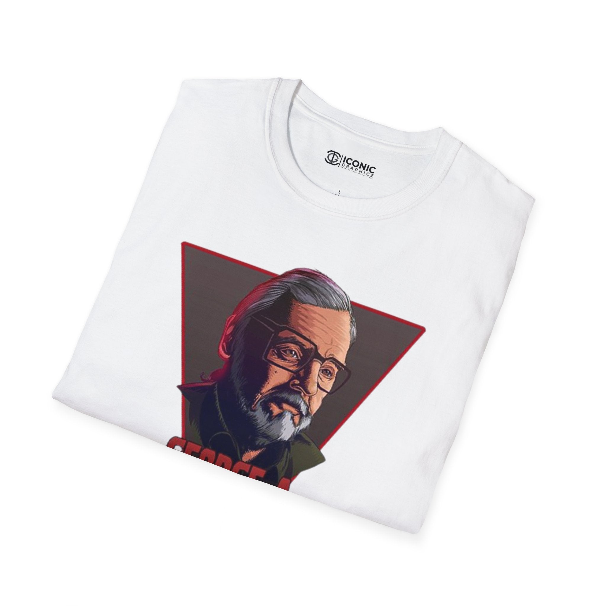 George Romero Unisex Softstyle T-Shirt - IGZ Clothing 