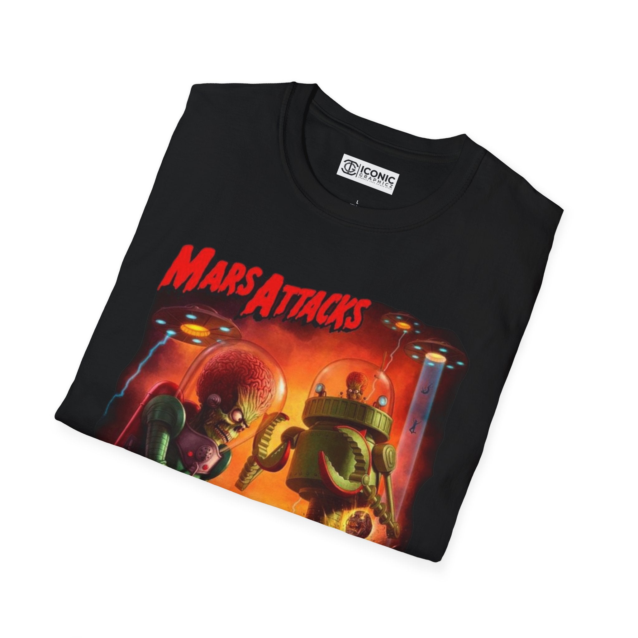 Mars Attack Unisex Softstyle T-Shirt - IGZ Clothing 