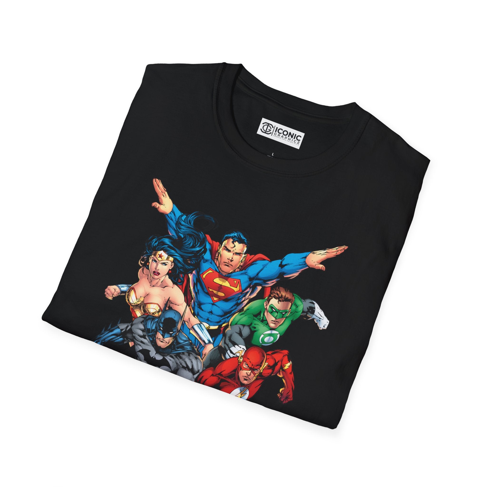 Justice League Unisex Softstyle T-Shirt - IGZ Clothing 