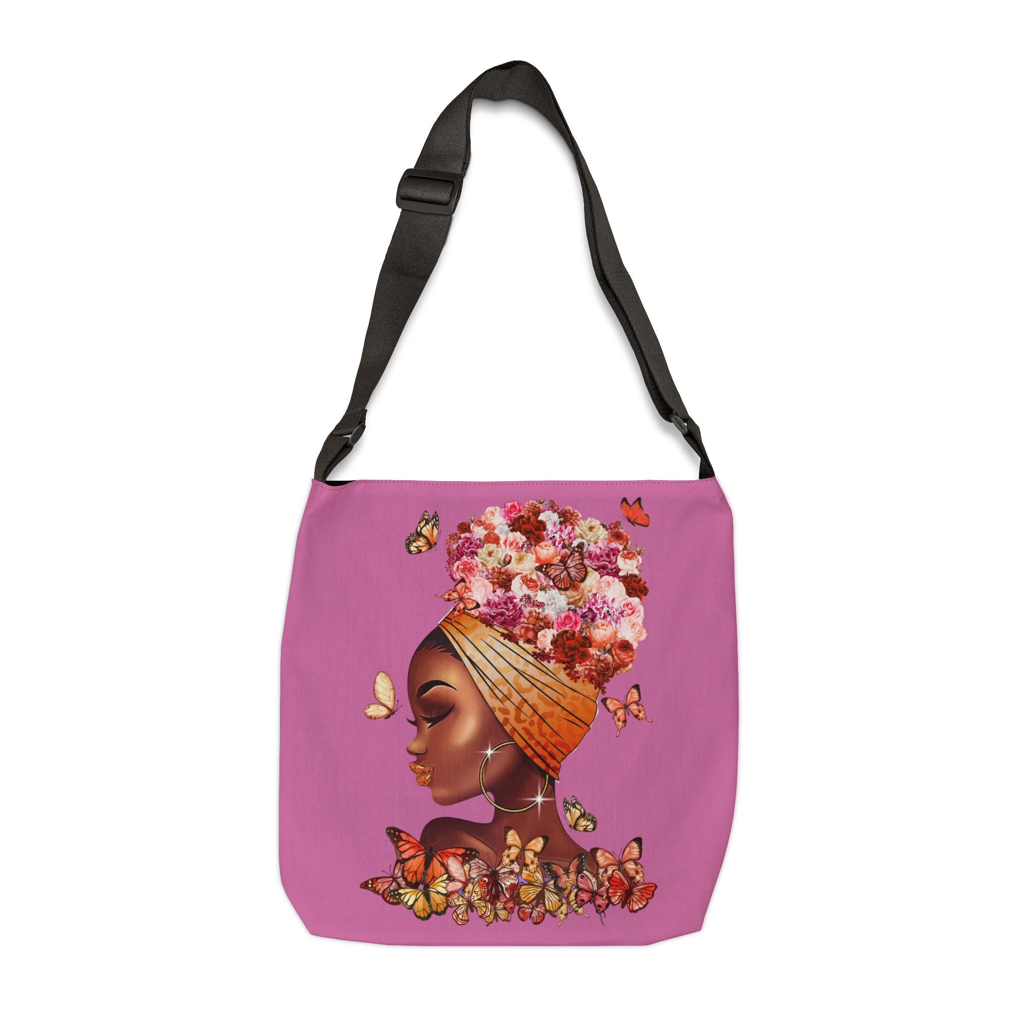 Ebony Beauty Adjustable Tote Bag (AOP)