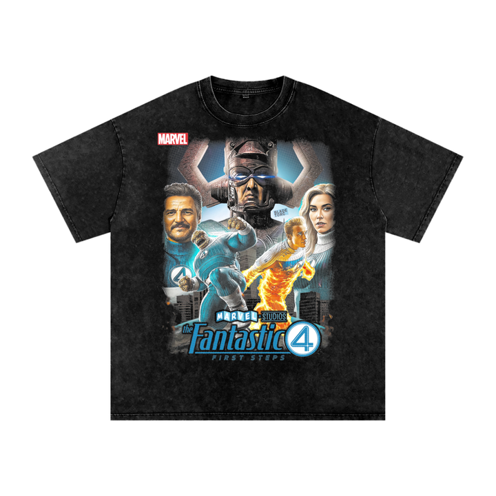 Fantastic Four Acid Wash Oversize T-Shirt