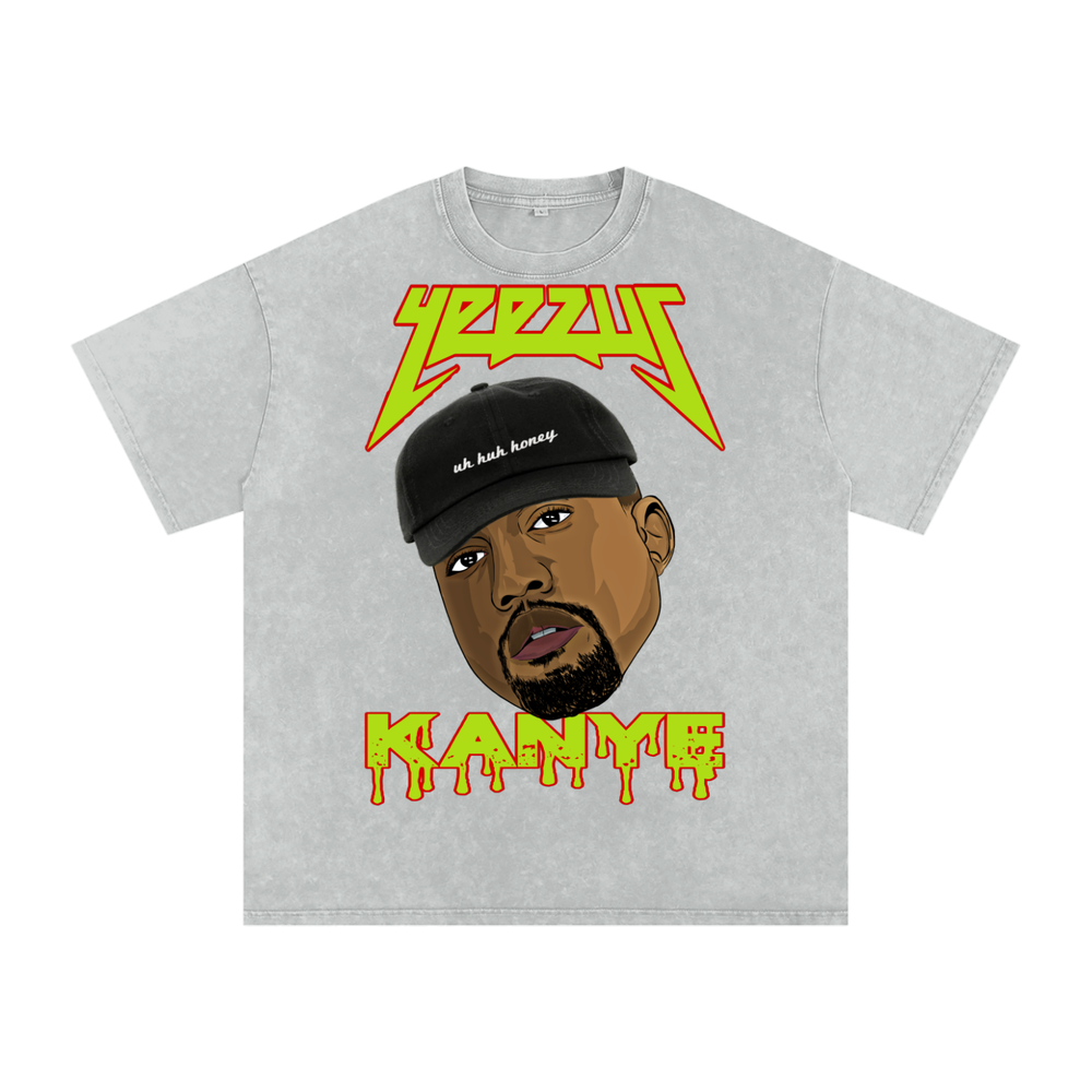Kanye West Acid Wash Oversize T-Shirt