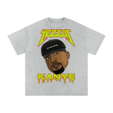 Kanye West Acid Wash Oversize T-Shirt