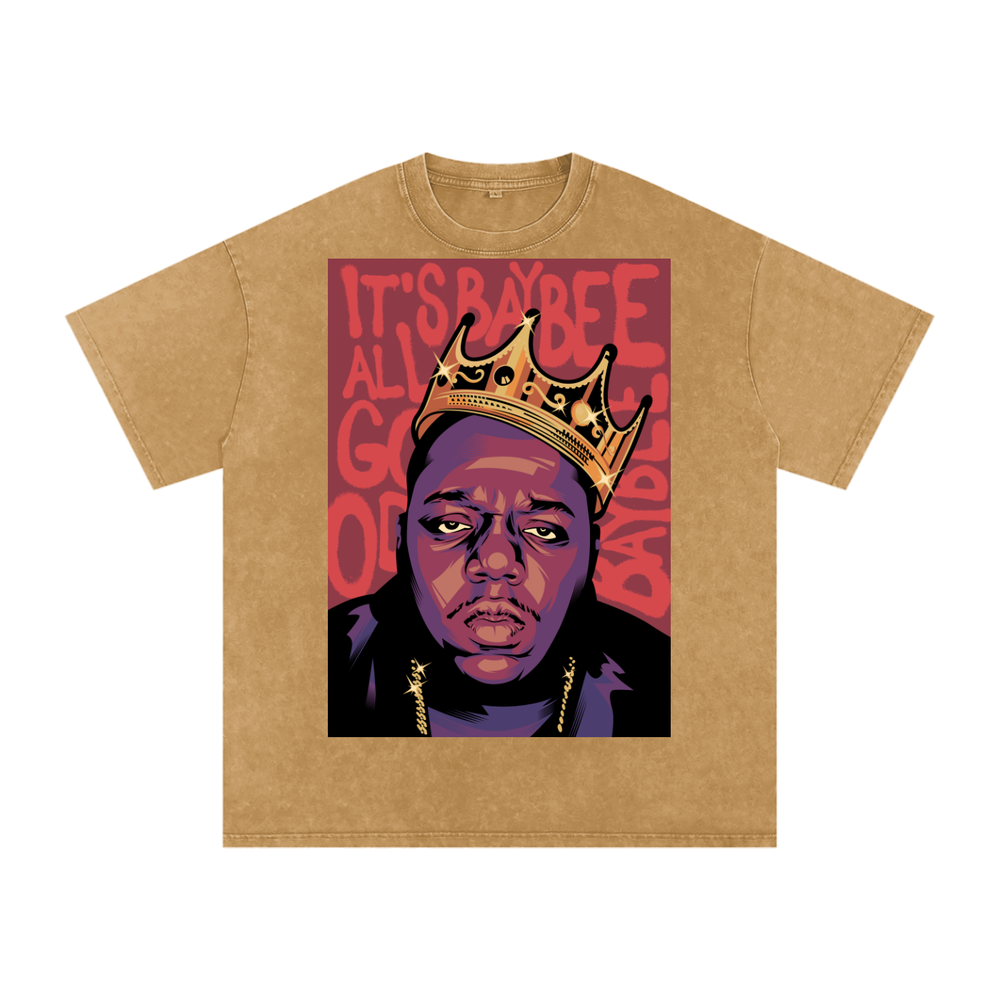 Notorious BIG Acid Wash Oversize T-Shirt
