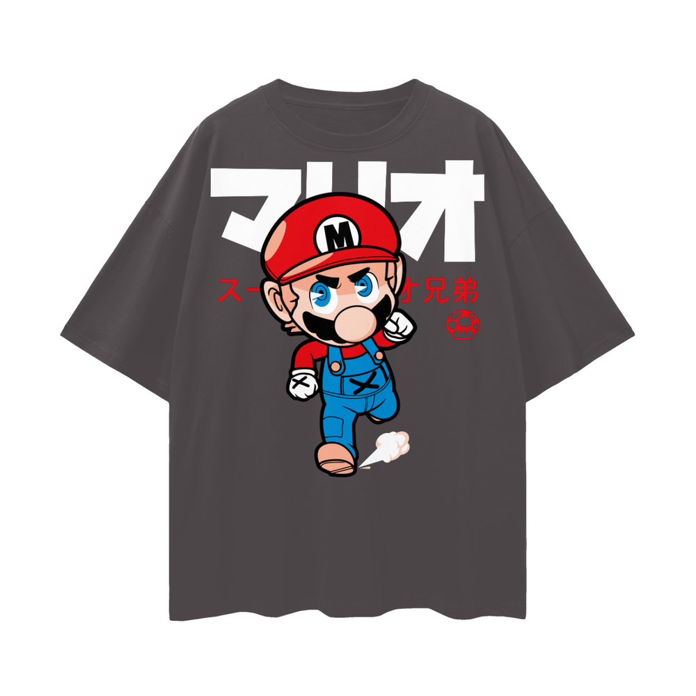 Mario Oversize Deep Drop Shoulder Tee