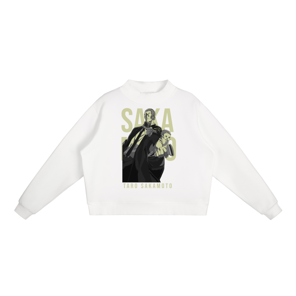 Sakamoto Days Essential Fleece Mid-Neck Crew Sweatshirt