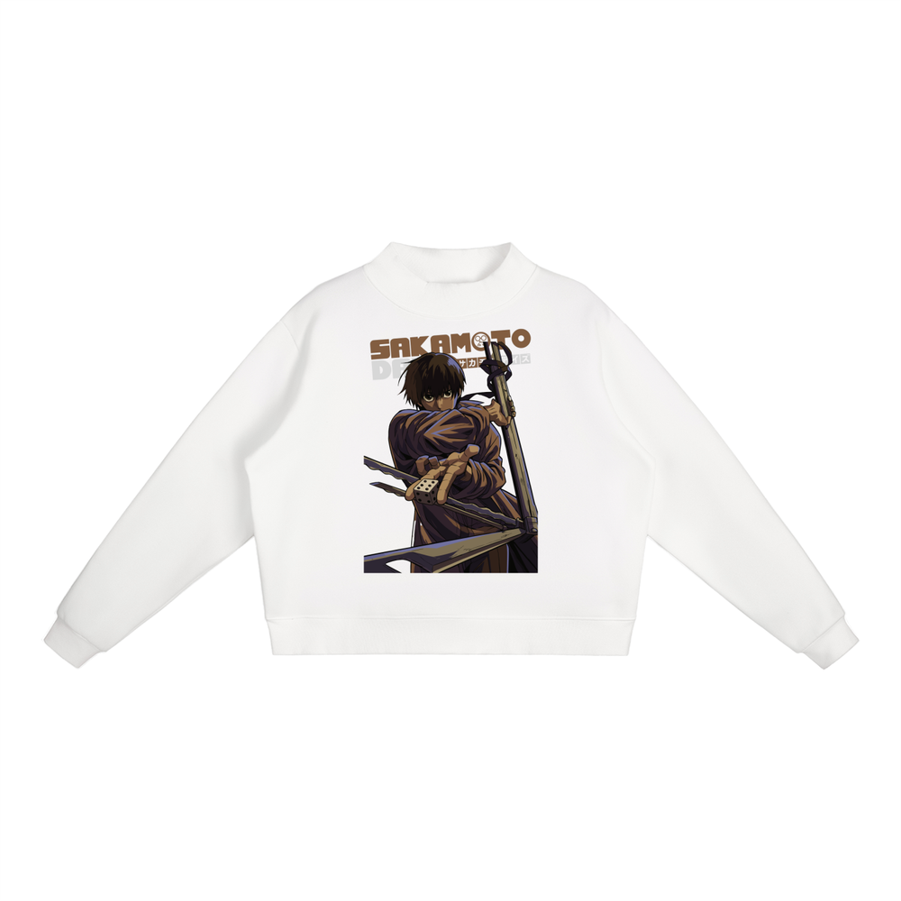 Nagumo Sakamoto Days Essential Fleece Mid-Neck Crew Sweatshirt