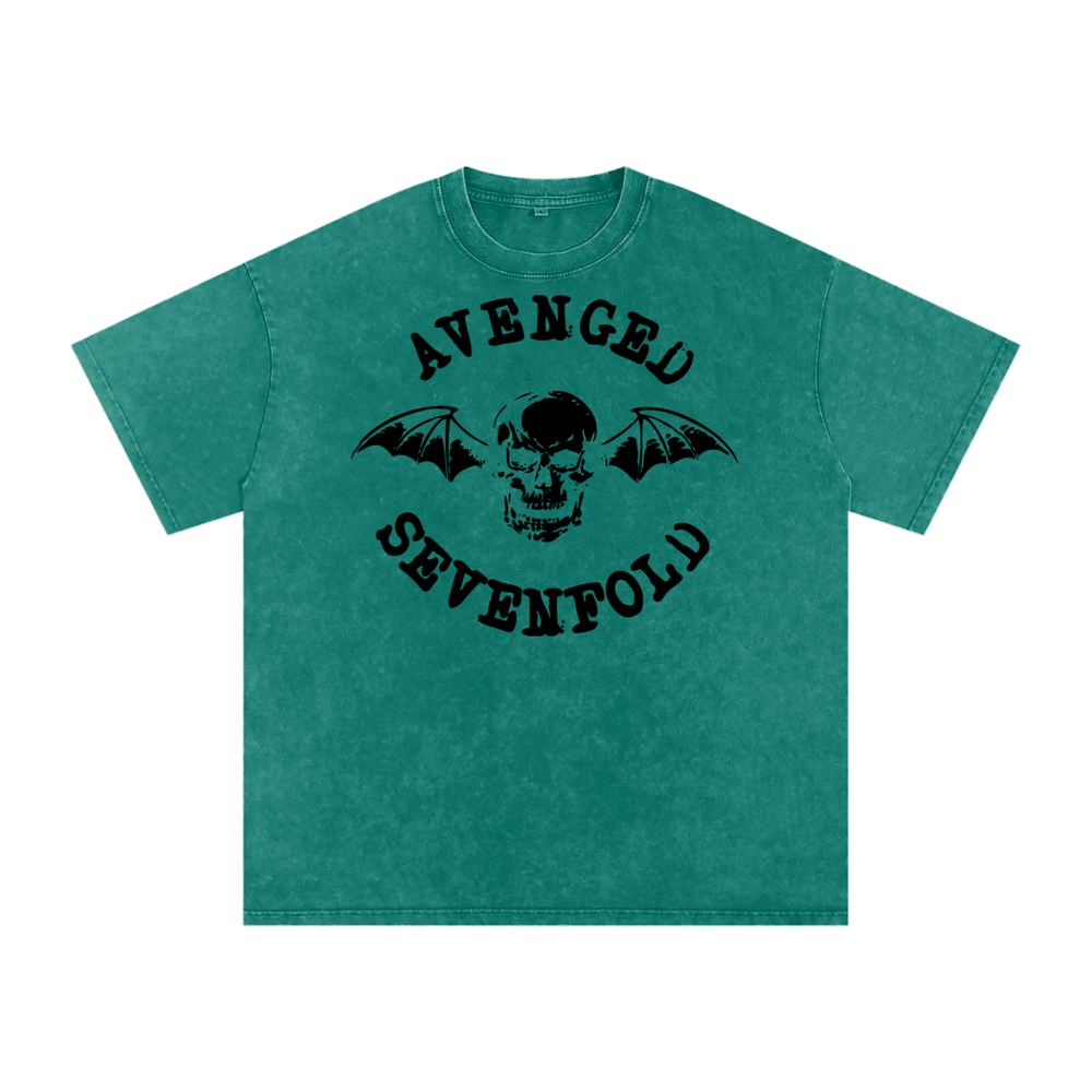Avenged Sevenfold Acid Wash Oversize T-Shirt