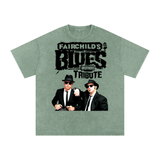 Blues Brothers Acid Wash Oversize T-Shirt