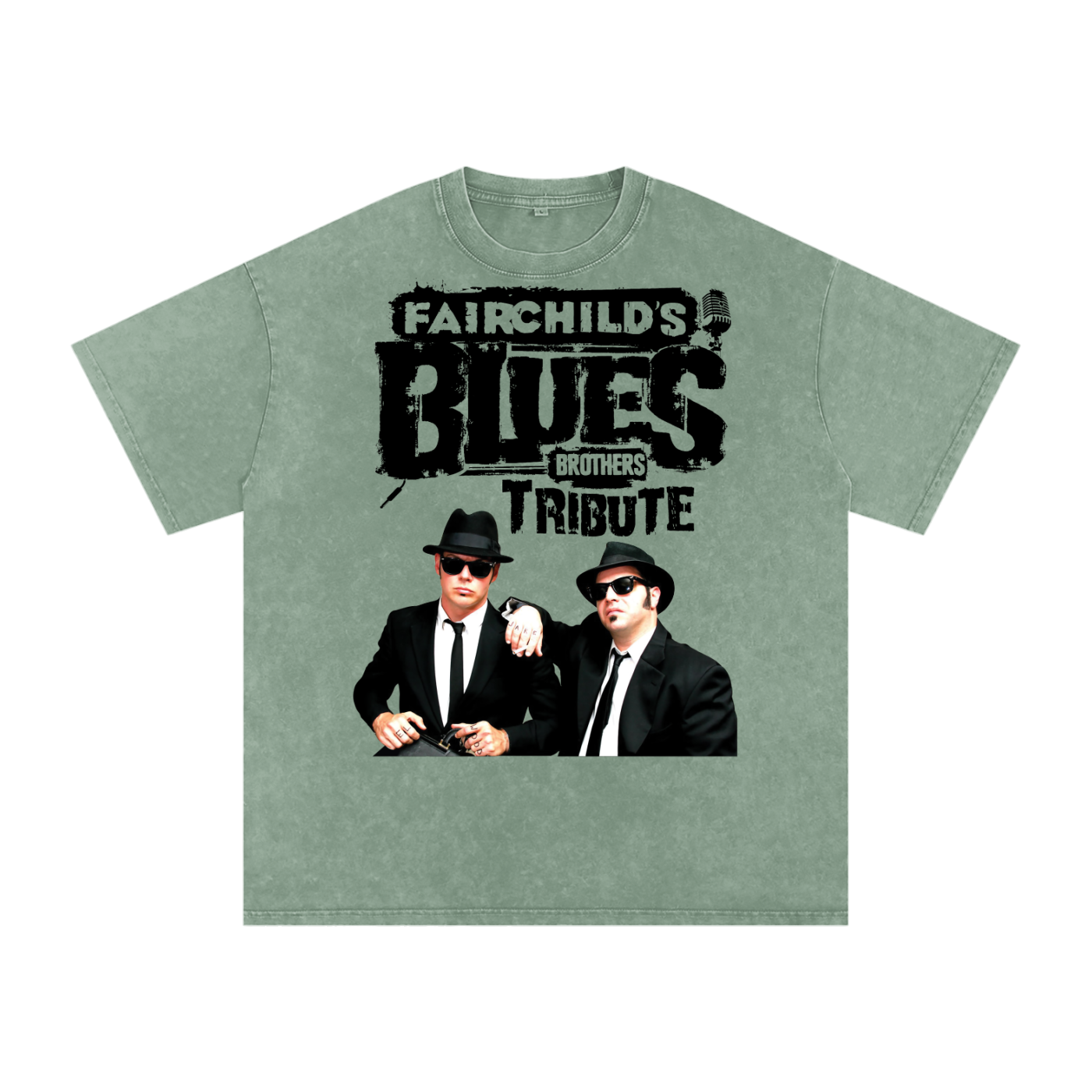 Blues Brothers Acid Wash Oversize T-Shirt