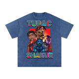 Tupac Shakur Acid Wash Oversize T-Shirt