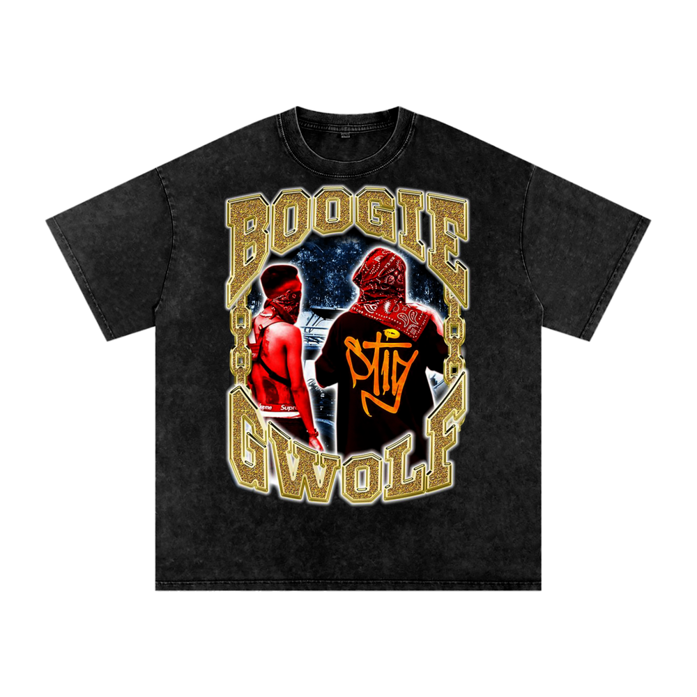 Boogie x GWolf Acid Wash Oversize T-Shirt