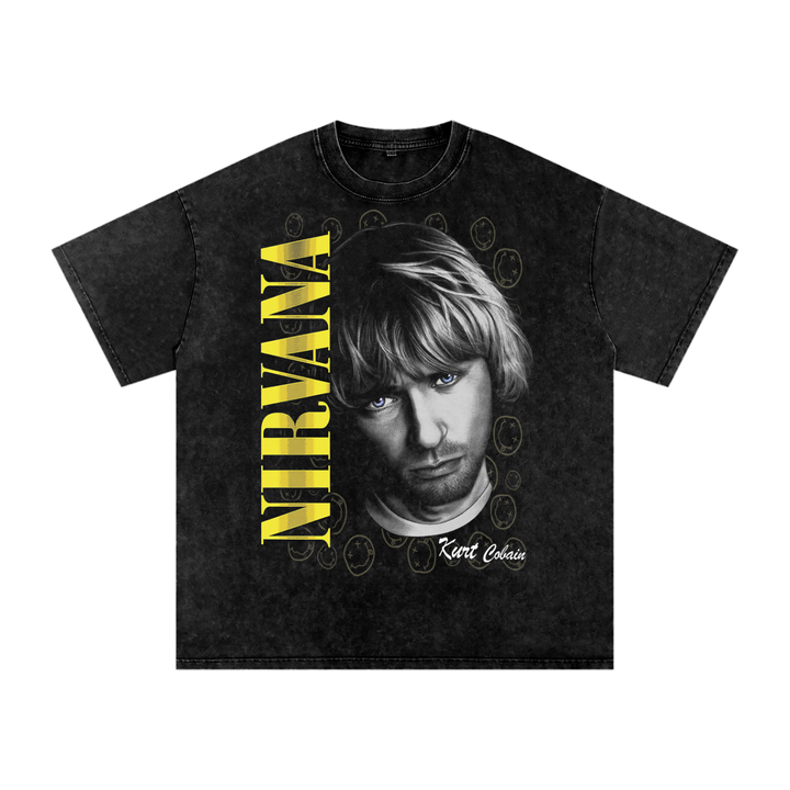 Nirvana Acid Wash Oversize T-Shirt
