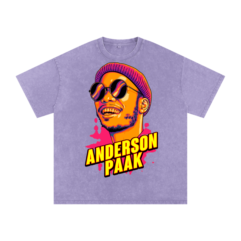 Anderson Paak Acid Wash Oversize T-Shirt