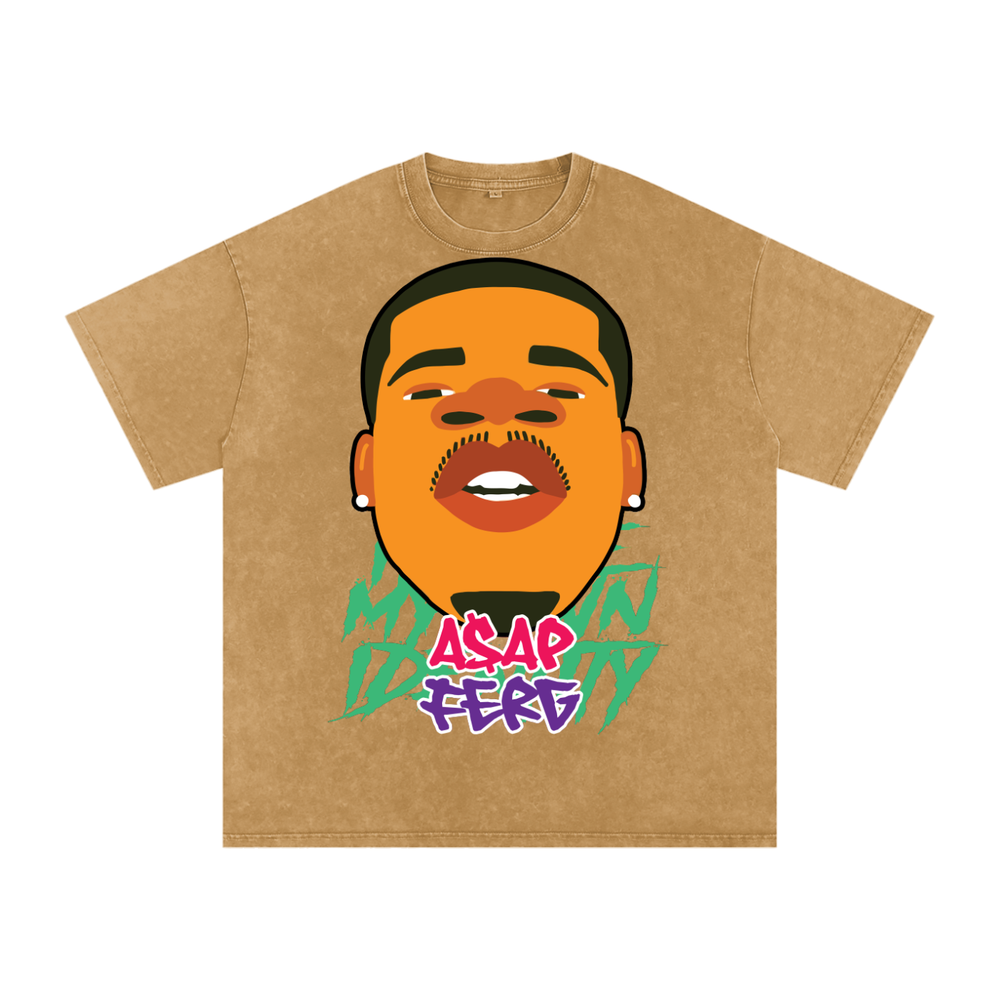 Asap Ferg Acid Wash Oversize T-Shirt