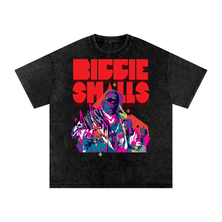Biggie Smalls Acid Wash Oversize T-Shirt