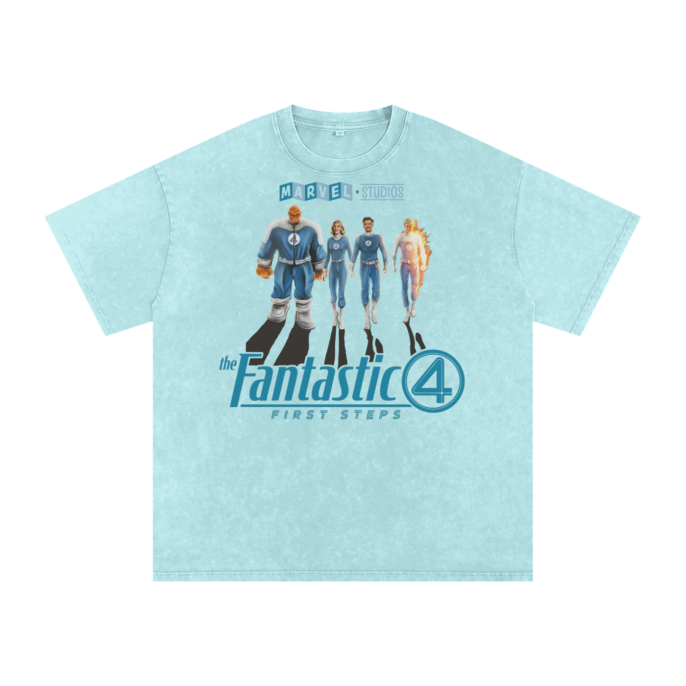 Fantastic Four Acid Wash Oversize T-Shirt