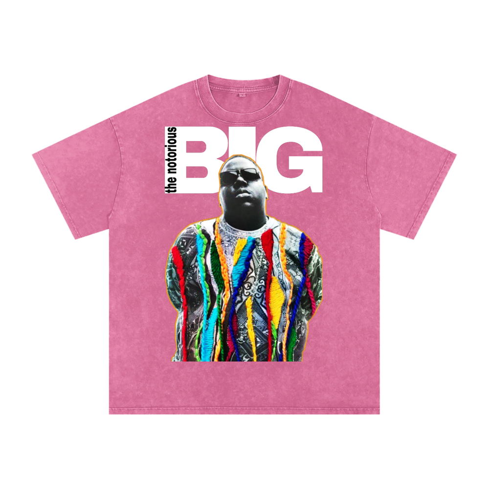 Biggie Acid Wash Oversize T-Shirt - 250 GSM