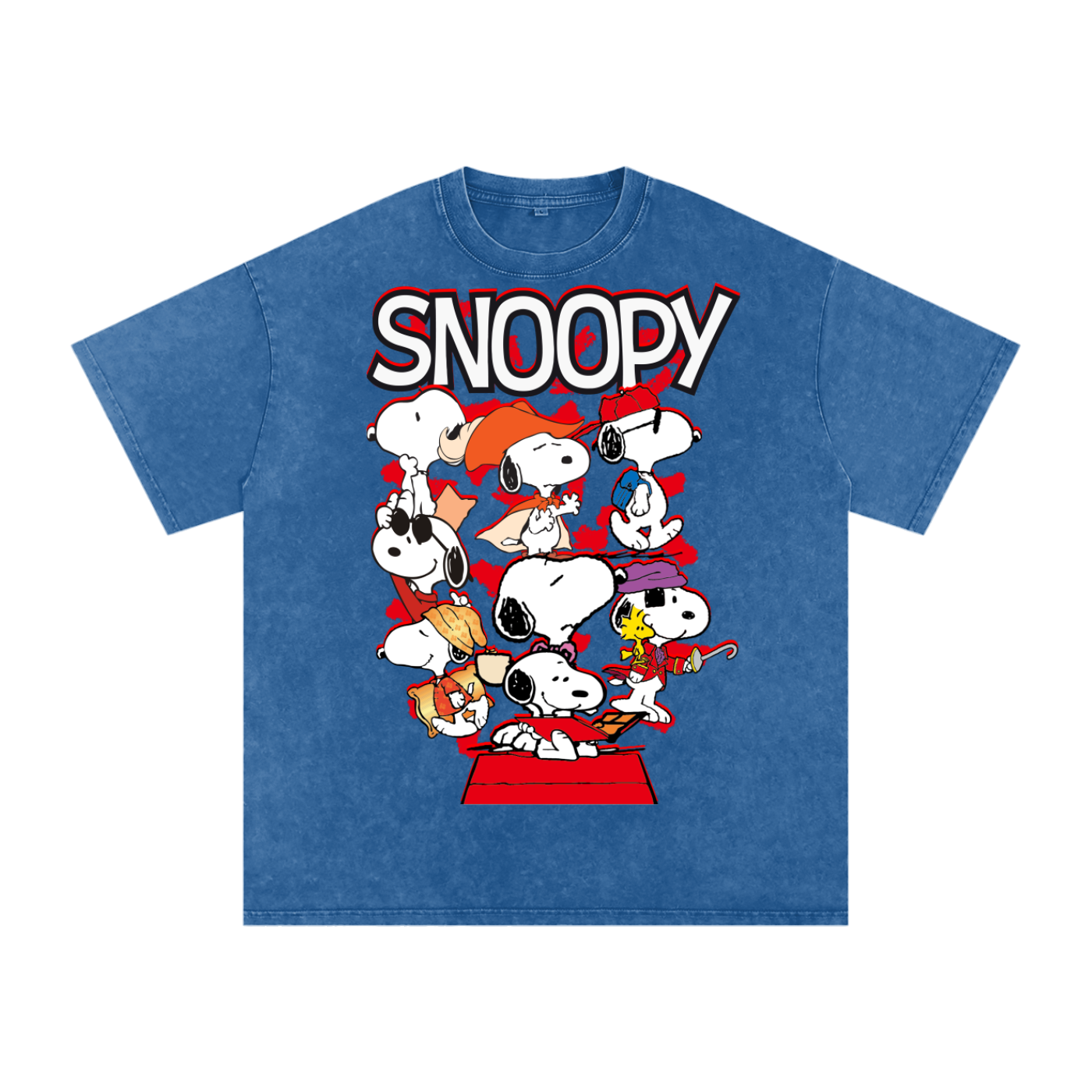 Snoopy Acid Wash Oversize T-Shirt