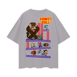Donkey Kong x Dragon ball Oversize Deep Drop Shoulder Tee