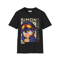 Gurren Lagann Simon Unisex Softstyle T-Shirt - IGZ Clothing 