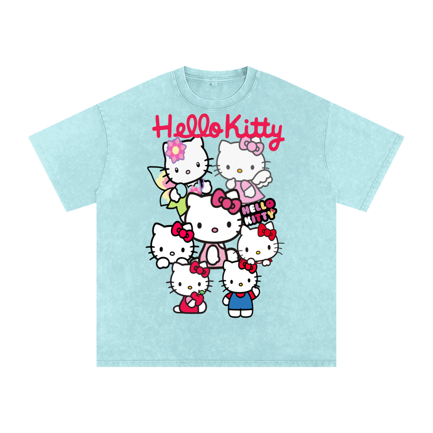 Hello Kitty Acid Wash Oversize T-Shirt