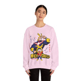 All Might and Deku Heavy Blend Crewneck Sweatshirt Printify