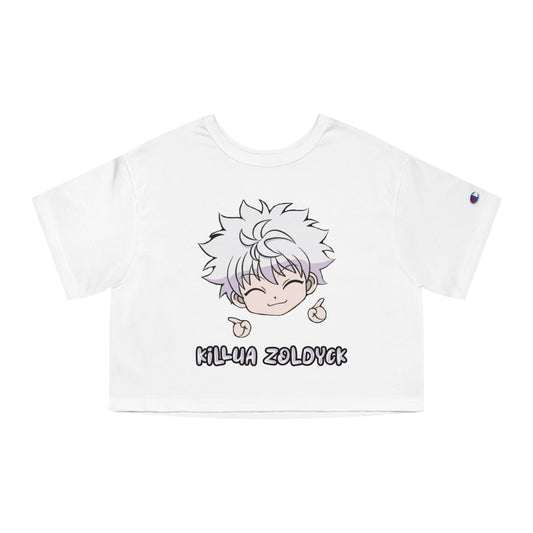 Killua Champion Women's Heritage Cropped T-Shirt - IGZ Clothing 