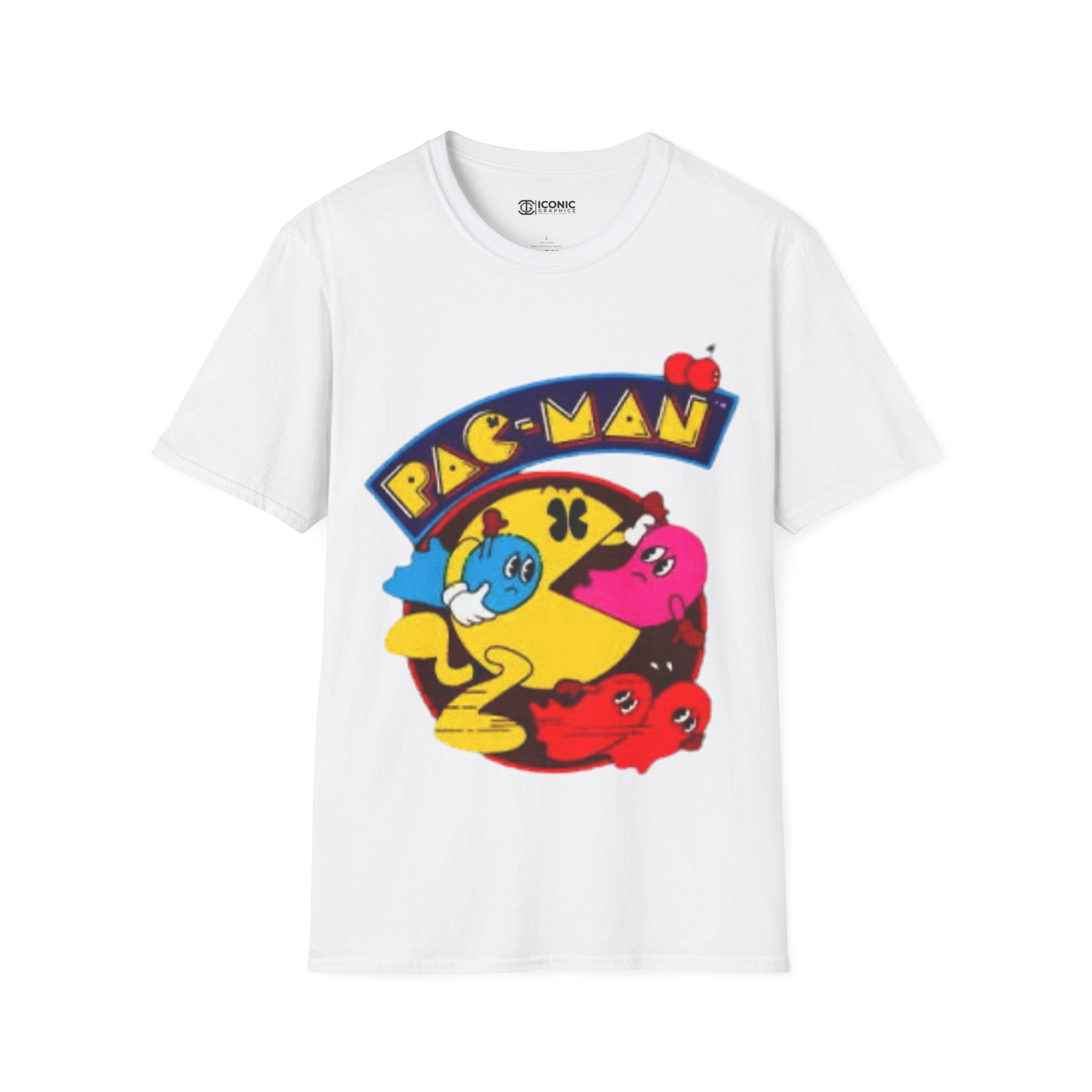 PAC Man Unisex Softstyle T-Shirt - IGZ Clothing 