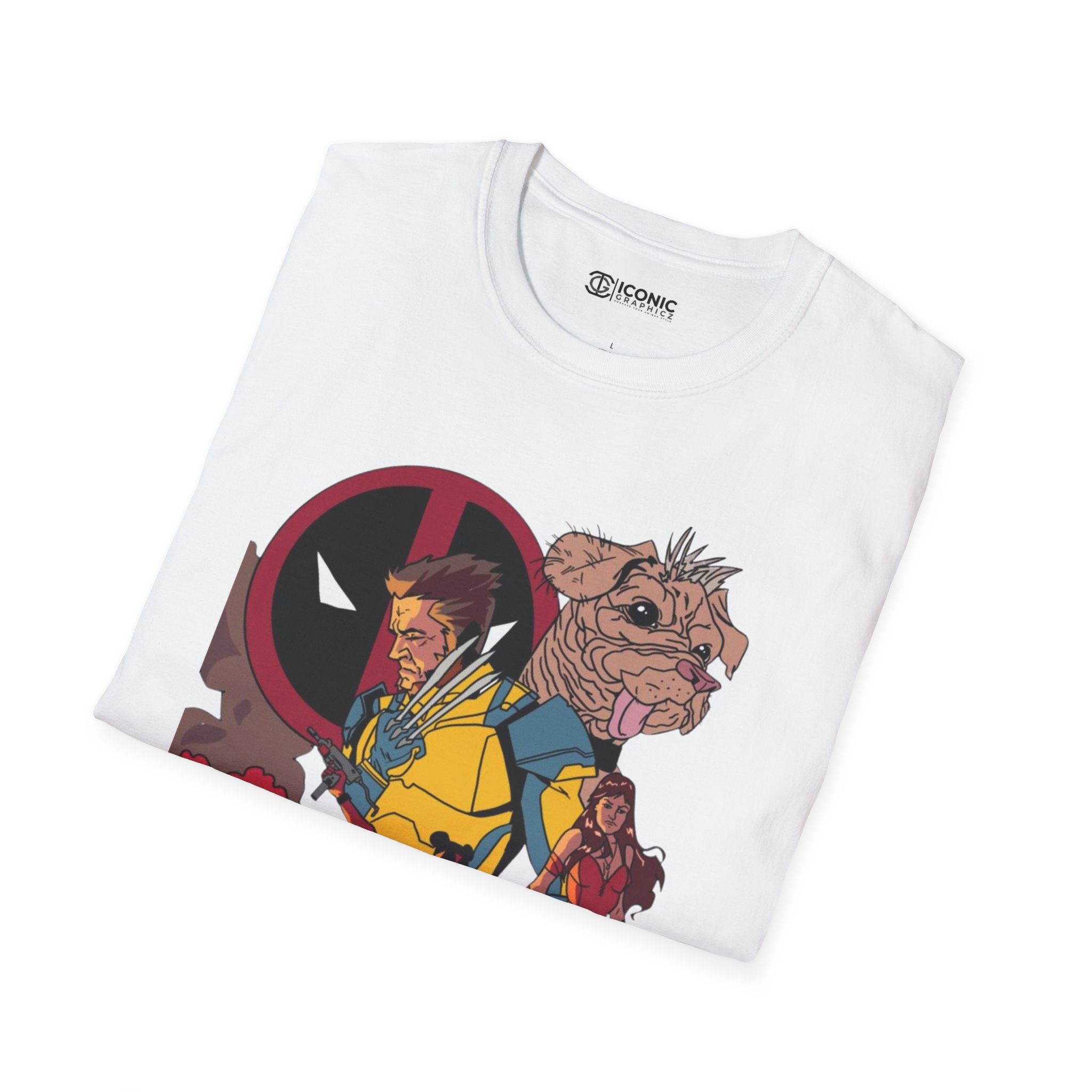 Deadpool and Wolverine Unisex Softstyle T-Shirt