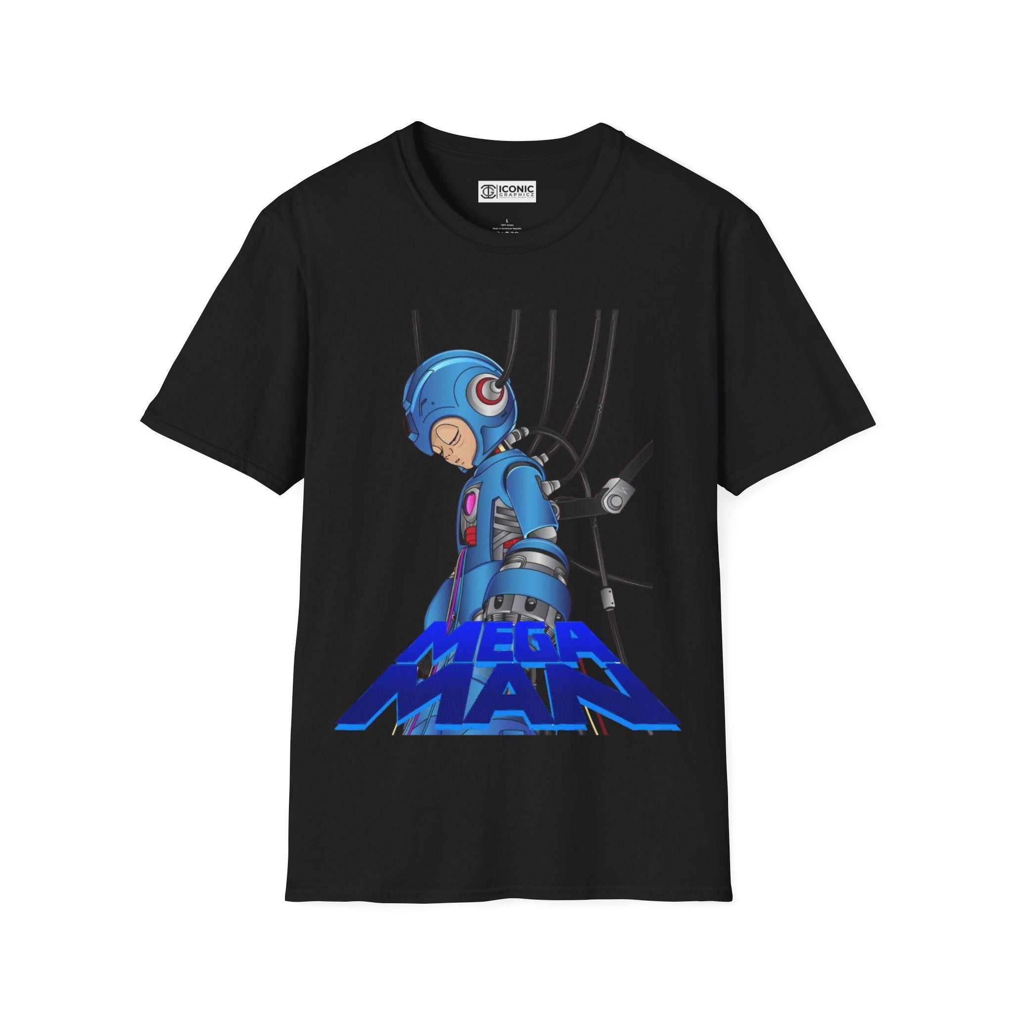 Mega Man Unisex Softstyle T-Shirt - IGZ Clothing 