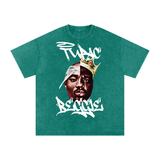 Tupac x Biggie Acid Wash Oversize T-Shirt