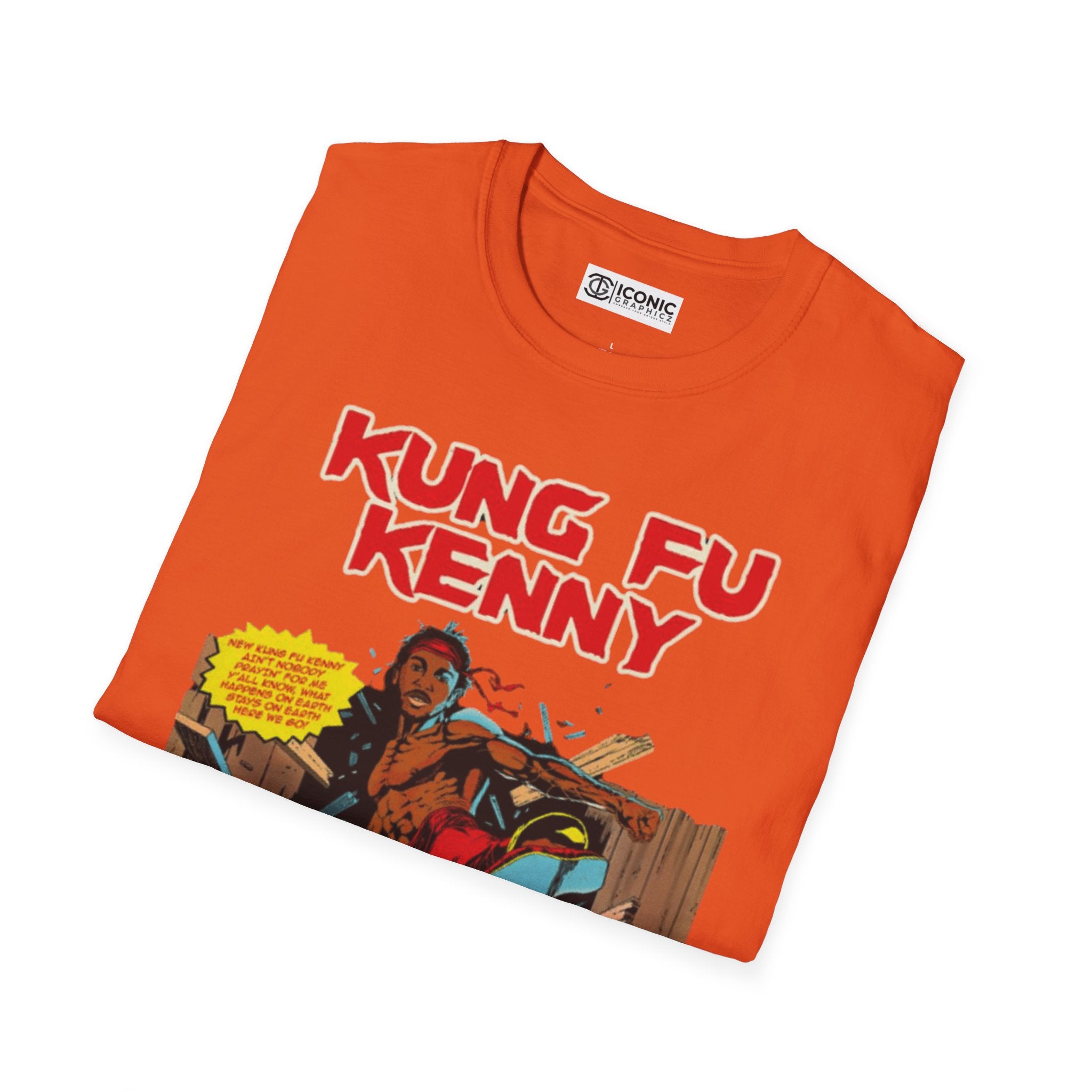 Kung Fu Kenny Unisex Softstyle T-Shirt - IGZ Clothing 