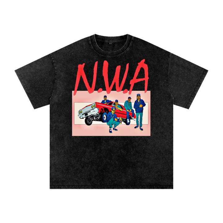 N.W.A Acid Wash Oversize T-Shirt