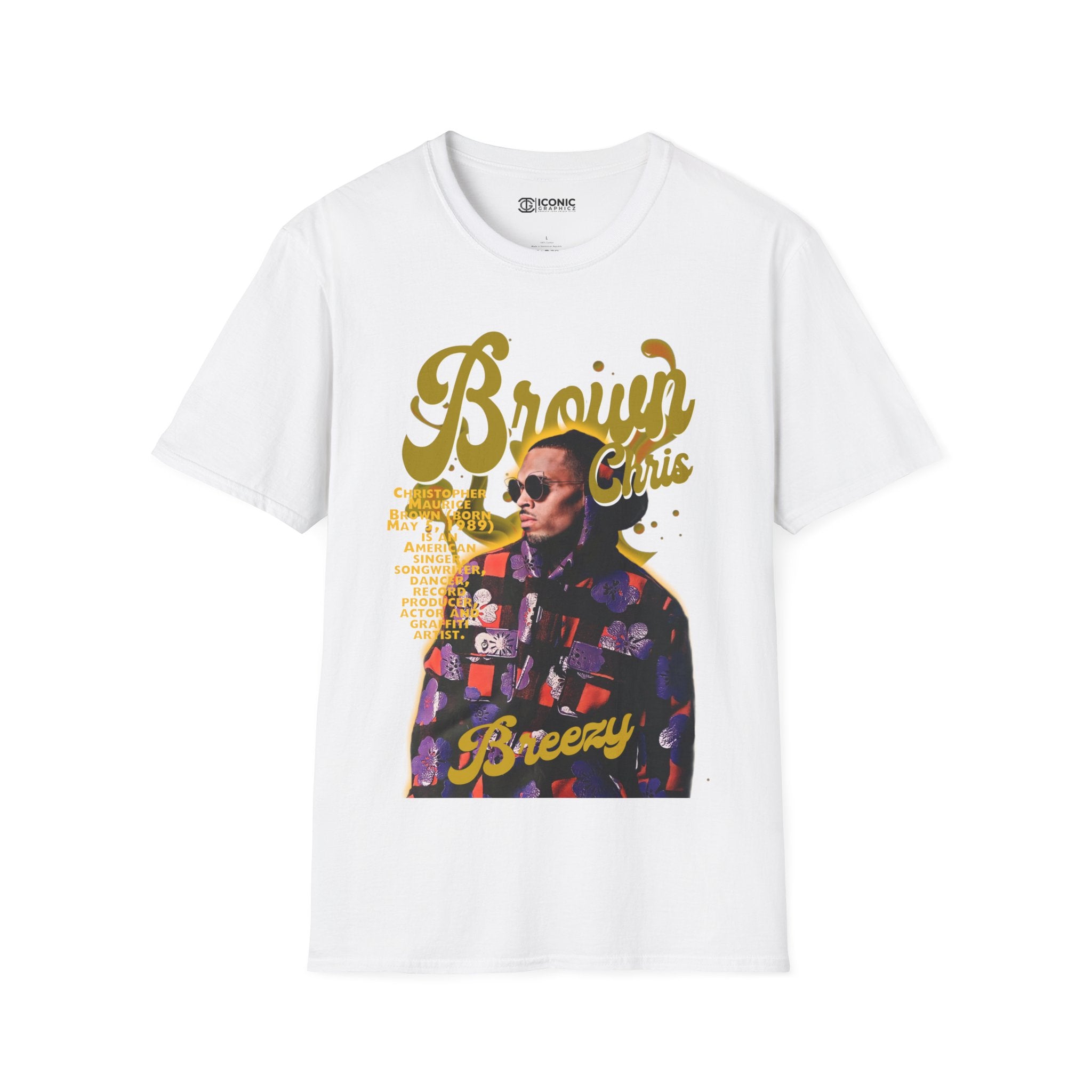 Chris Brown Unisex Softstyle T-Shirt - IGZ Clothing 