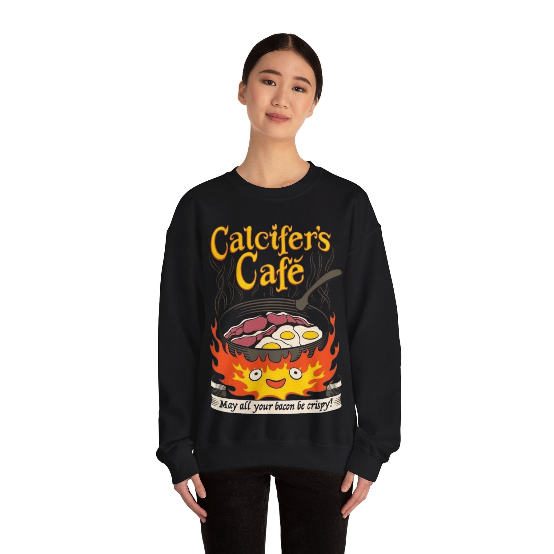 Calcifer Howls moving castle Unisex Heavy Blend™ Crewneck Sweatshirt Printify