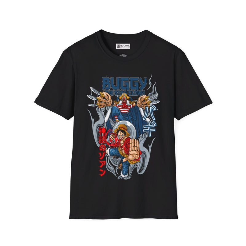 Luffy and Buggy Unisex Softstyle T-Shirt - IGZ Clothing 